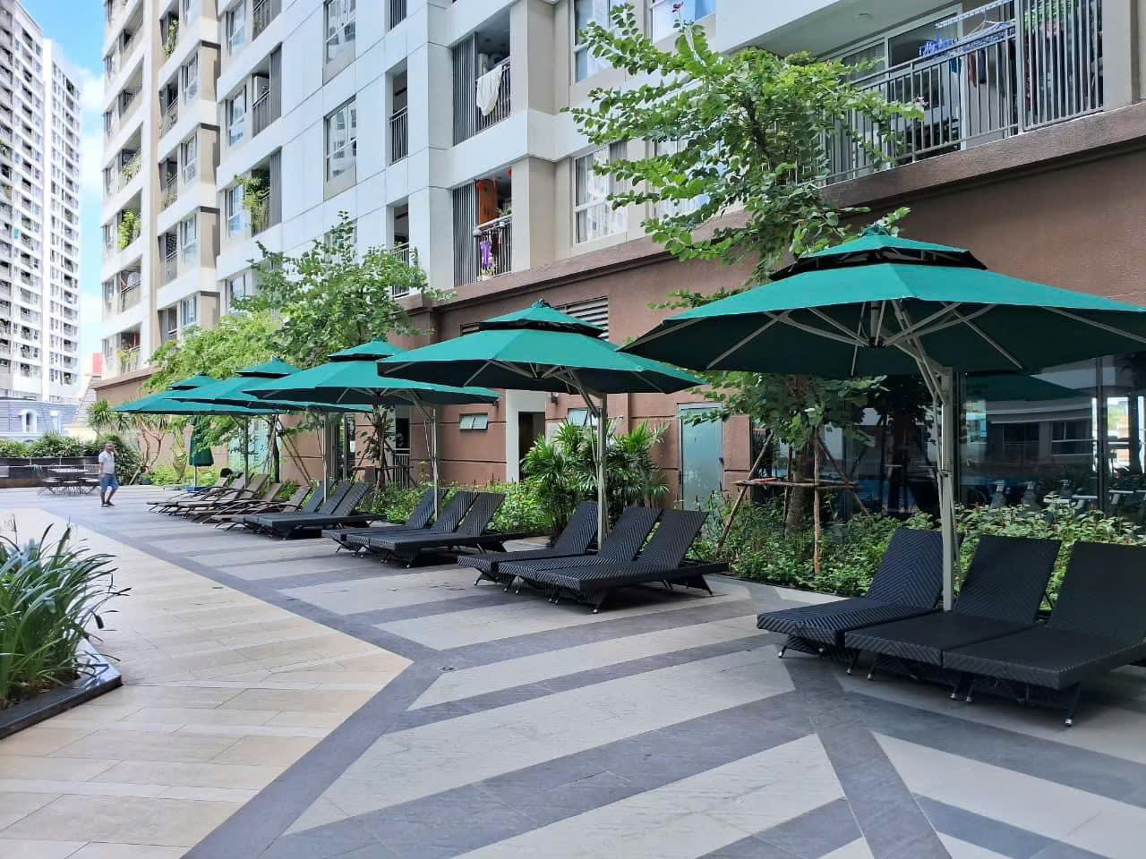 Dù Che Nắng Quán Cafe Uy Tín Tại Cà Mau 5 Dù Lệch Tâm Tròn Long Châu
